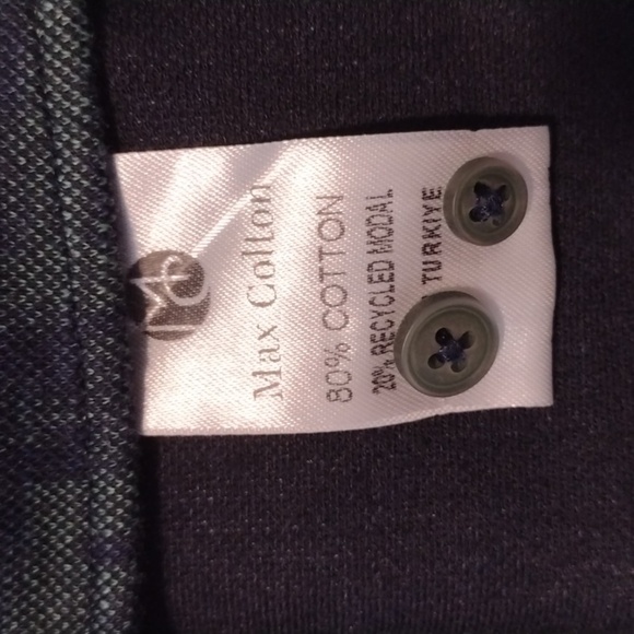 FW22 Max Colton James Shirt in Navy/Green Size L - Picture 11 of 12